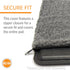 K&H Pet Products Lectro-Kennel Heated Pad Deluxe Cover, Gray, Medium, 16.5 x 22.5 Inches