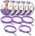 Weewooday 5 Set Calming Collar for Cats, Adjustable Waterproof Collars to Reduce Anxiety with 5 Pet ID Pendants (Purple)