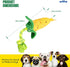 Corn Cob Tug Rope Dog Toy - Squeaky Gift for Puppy Birthday - Funny Cute Toys for Small to Medium - Durable