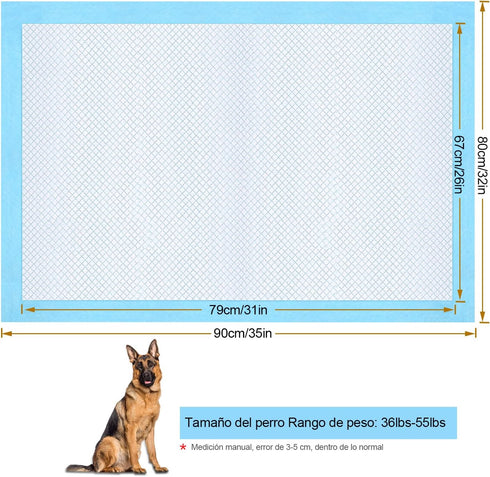 Ownpets Dog Training XL Extra Large Pad, 35’’ x 32’’, Leak-proof 6-Layer Pee Pads for Pets, 40 counts