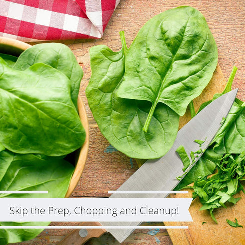 4 Oz Backpacking Gourmet Chopped Dried Spinach Flakes by Its Delish, Bag | Premium Natural Dehydrated Spinach Leaves
