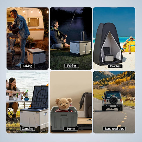 HAIGE Portable Toilet for Adults & Camping, XL Extra Large Folding Travel Toilet | New Upgrade Design for Car, Truck
