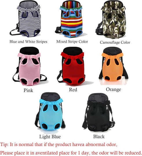 Pet Carrier Backpack, Adjustable Travel Bag for Cats & Dogs, Legs Out Design for Hiking Camping, Camouflage, Large