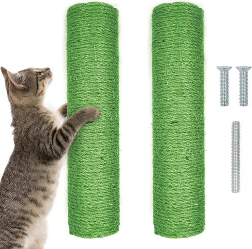 12 Inch Cat Scratching Posts Jute Rope Replacement, 2 Pack Accessories for Cats Tower and Interactive Toys