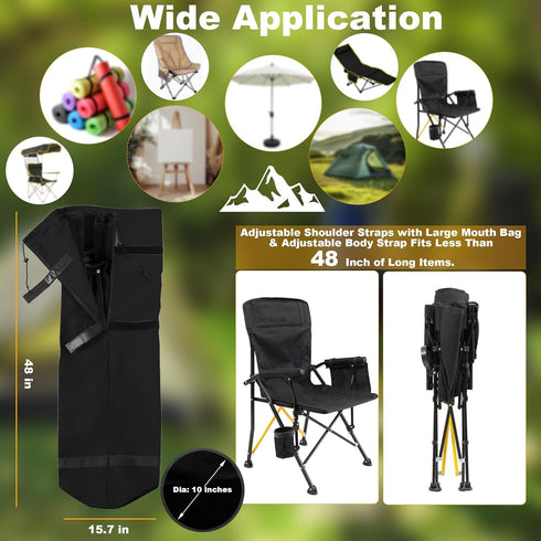 MtuxuYR 600D Hammock (1 Pack,Updated Camping Chair Bag Replacement Folding Chair Bag Beach Chair Bag Oxford Bag Bag