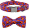 Halloween Pumpkin Bowtie Dog Collar, Soft Adjustable Metal Buckle Gift for X-Small Dogs