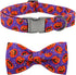 Halloween Pumpkin Bowtie Dog Collar, Soft Adjustable Metal Buckle Gift for X-Small Dogs