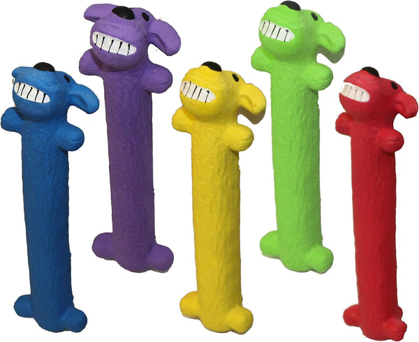 Multipet Loofa Latex Dog Toy, Pack of 2, Assorted Color