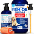 Omega 3 Fish Oil for Dogs - Better Than Salmon Oil, Liquid Fish Oil for Pets, Skin and Coat Food Supplement