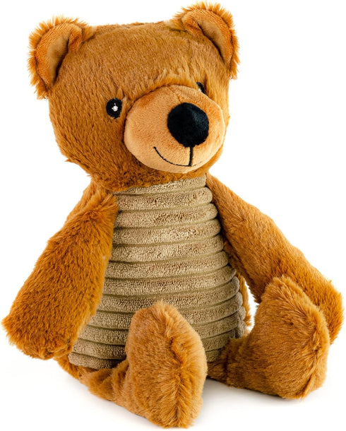 Safari Pet Plush Toy with Squeaker, Bear, Rhino, Elephant