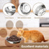 HUOIQUE 10 Pcs Stainless Steel Cat Bowls, 6.2 Inches Whisker Fatigue Cat Dishes for Food and Water