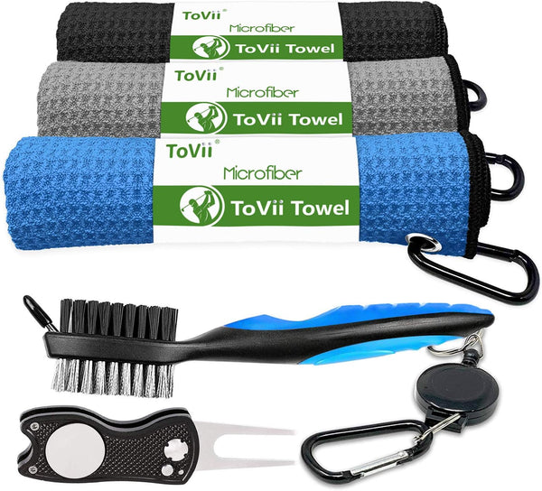 ToVii Golf Towel for Golf Bags, Accessories and Gifts for Men