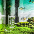 CO2 Diffuser Aquarium Glass Spiral Atomizer, Bubble Counter with Suction Cup for Planted Fish Tank