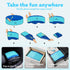 Swimming 48" 12") SLOOSH Foldable Dog Kiddie Pool - Portable Hard Plastic Doggie Pool, Anti-Slip Collapsible Pets Bath