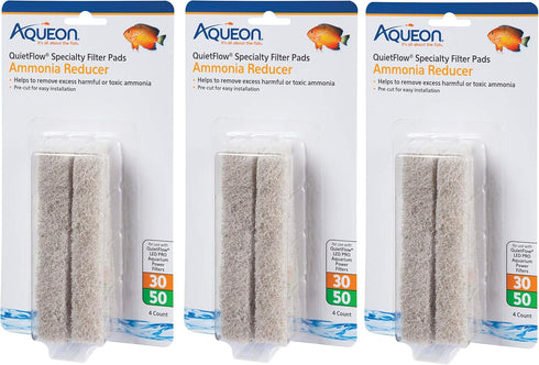 Aqueon Ammonia Reducing Filter Pad - 3 Pack