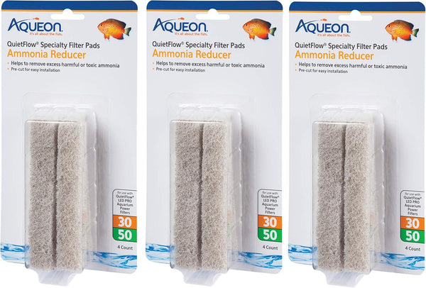 Aqueon Ammonia Reducing Filter Pad - 3 Pack