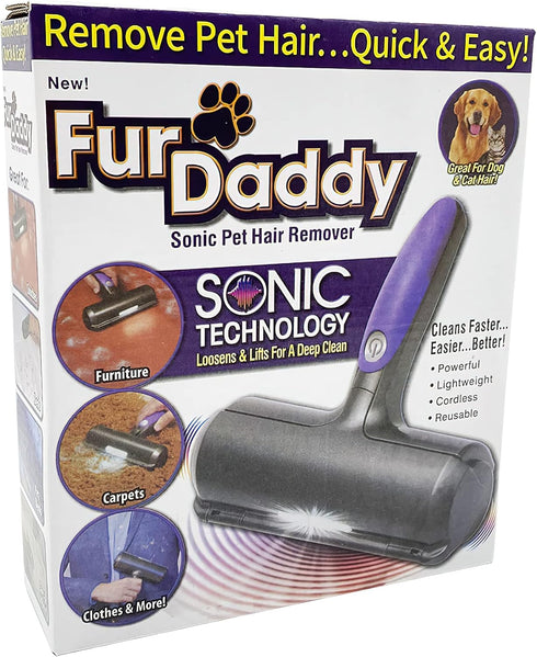 NC Furdaddy Sonic Pet Hair Remover Roller - Dog Hair Remover and Cat Hair Remover