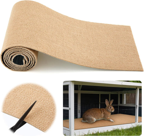 Maasechs Rabbit Scratch Mat 12 Inch X 6.56 ft Self Adhesive Bunny Scratching