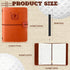 Yexiya Golf Scorecard Book with Pencil - Leather Golf Journal Pocket Log Book for Men Golfers