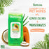 TropiClean Papaya & Coconut Dog Wipes for Paws and Butt, Deep Cleaning Grooming Wipes, Safe for Face, 100 Count
