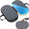 Yalfero Travel Seat Cushion For Airplane, Cooling Memory Foam Seat Cushion For Long