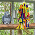 Rypet Large and Small Parrot Chewing Toys, Wooden Block Tearing Toys for Conures, Cockatiels, African Grey