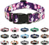 Adjustable Dog Collar - Special Design Patterns, Soft Nylon Comfortable Durable for Small Medium Large Dogs, S, Floral