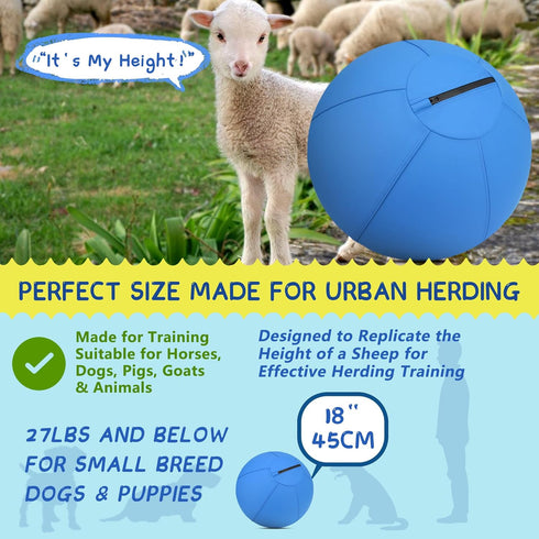 18" CP0408 Herding Ball for Dogs and Horses - Dog Herding Ball for Australian Shepherd Collie, Jolly Ball for Dogs