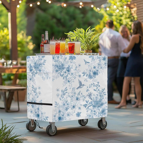 Puxucrazy 52L 19W 32H inch Cooler Cart Cover Flower Cooler Covers Outdoor Tear-Resistant Ice Chest Protective Covers