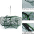 19.7ft Alwonder Minnow Crab Fish Trap, Foldable Crawfish Crayfish Trap with Luminous Rope and Bait Clip, Crab Traps