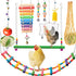 Chicken Toys for Coop 9PCS Set, KAKUNM Chicken Enrichment Toys, Including Xylophone,