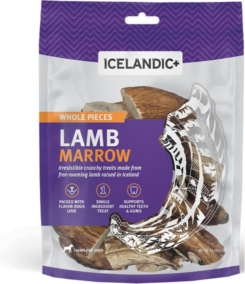 Icelandic+ Lamb Marrow Whole Pieces Dog Chew, 4.0-oz Bag