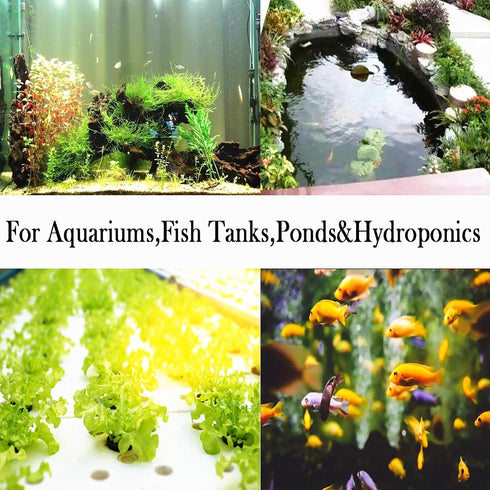 AQUANEAT Aquarium Air Stones 6x2 inch 2 Pack, Large Airstone for Aquariums, Hydroponic, Ponds
