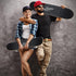 Sefulim Complete Skateboard - 31 x 8 Inch 7 Layer Canadian Maple Double Kick Deck for Boys Girls Teens Adults