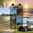 Urgown Magnetic Golf Cart Sun Visor with Scorecard Holder, Universal Front Side Bar Mount, Fits Most Golf Cart Models