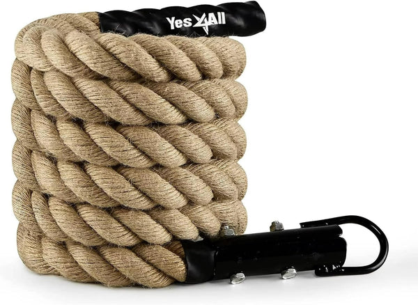 Yes4All Gym Climbing Rope for Fitness & Strength Training, Home Workouts & Climbing Exercises