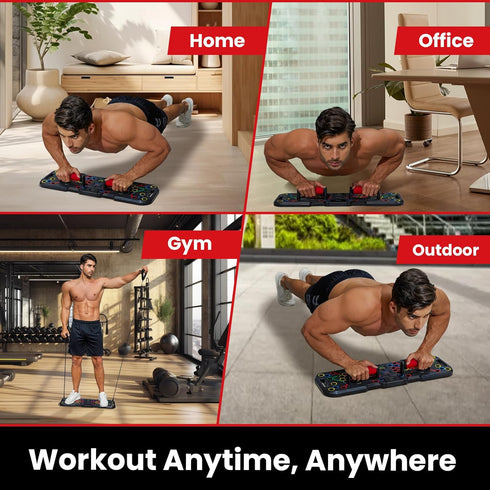 Push Up Board with Smart Count, Multi-Function 60 in 1 Push Up Bar, Foldable & Portable for Home Workout