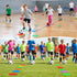 Afcabakila 18 9 Inch PCS Non-Slip Rubber Spot Markers, Agility Training Dots, Multi-Color Poly Vinyl Floor Cones