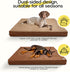 Sytopia 41 Inch XLarge Dog Bed, Reversible Waterproof Orthopedic with Removable Washable Cover for Large Dogs, Brown