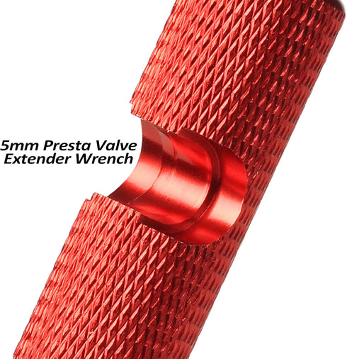 Tubeless Presta Valve Stem Kit for Bikes, Includes Presta Valve Stems, Cores, and Removal Tool