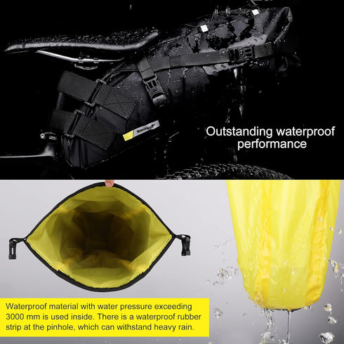 Waterproof Bicycle Under Seat Bag Cycling Storage Bag for Mountain Road Bike - Rhinowalk