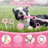 Puppy Toys, 6 Pack Teething Chew Toys for Small Breed, Cute Pink Soft Rubber Durable Dog Toys Set