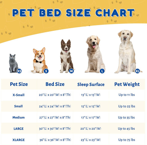 WESTERN HOME WH Calming Dog Bed & Cat Bed, Anti-Anxiety Cozy Soft Round Bed for Small Medium Dogs and Cats