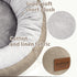 Dog Beds for Small Dogs - Washable Pet Bed for Puppy and Kitten, Round Cat Beds with Slip-Resistant Bottom, 20 Inches,