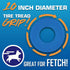 Nerf Dog Tire Flyer Outdoor Dog Toy - 10 Inch Flying Disc for Medium and Large Dogs, Blue
