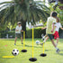 ASENVER 4FT Set Agility Poles Detachable Speed Training Poles Soccer Slalom Sticks with Agility Ladder and Cones