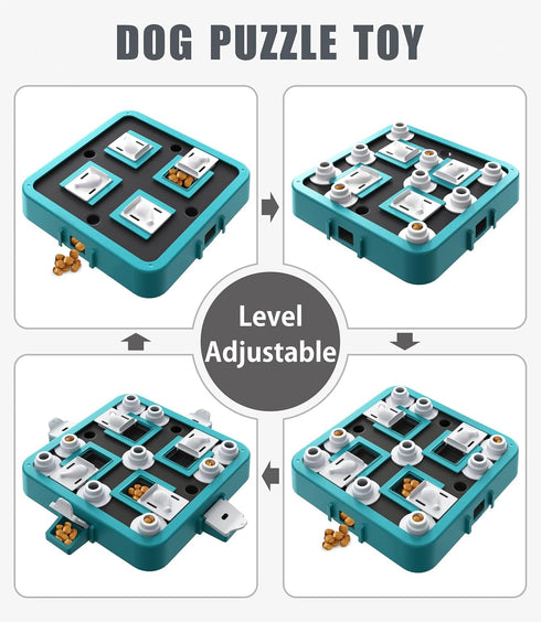 Aluckmao Dog Puzzle Toy, Adjustable Difficulty Levels Beginner to Advanced, Large Size, Brain Stimulation Mental