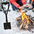 Heavy Duty 24.5" Collapsible Shovel - Foldable Camping Shovel and Pickax, Military Entrenching Tool for Outdoor Use