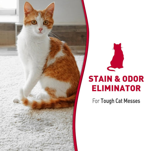 Nature's Miracle 17.5 Ounces Advanced Stain and Odor Eliminator Foam for Severe Cat Messes, Aerosol