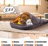 Lifeunion Waterproof Dog Sleeping Bag with Storage Bag, Warm Packable Dog Bed for Travel, Camping, Hiking (Grey+Orange)